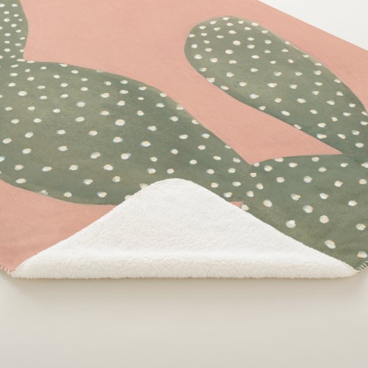 Coral Cacti Sherpa Deken (3/4)