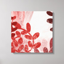 Coral Canopy – Abstracte Bloem Beweging Kunstprint