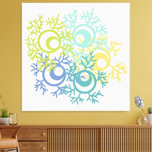 Coral Canvas Afdruk (Insitu (Woonkamer))