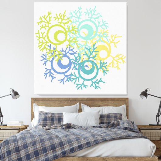 Coral Canvas Afdruk (Insitu (Slaapkamer))