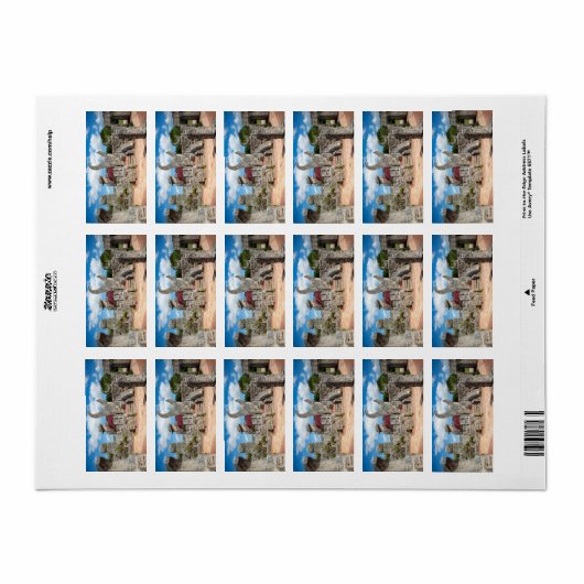 Coral Castle Flexible Magnet Etiket (Full Sheet)