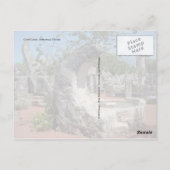 Coral Castle, Florida - maanfontein Briefkaart (Achterkant)