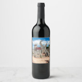 Coral Castle Wine Label Wijn Etiket (Voorkant)