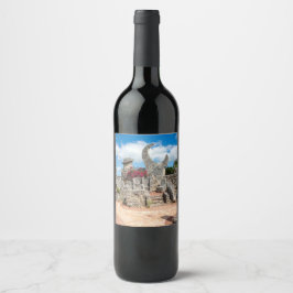 Coral Castle Wine Label Wijn Etiket