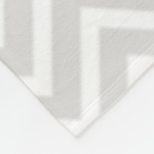 Coral Chevron Monogram Fleece Deken (Hoek)