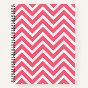 Coral Chevron Notitieboek