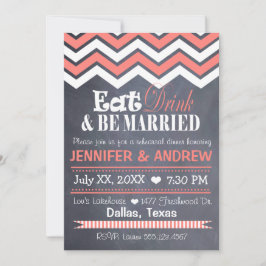 Coral Chevron - repetitie Kaart