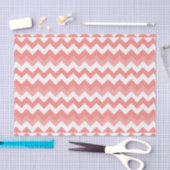 Coral Chevron Tissue Paper Tissuepapier (Craft)