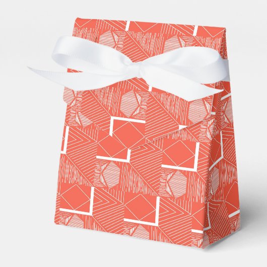 Coral Chic Mod Design Bedankdoosjes (Voorkant Zijde)