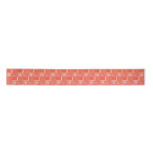 Coral Chic Mod Design Satijnen Lint (Voorkant)