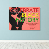 Coral | Christelijke Schrift | ZWARTE GESCHIEDENIS Canvas Afdruk (Insitu (Houten vloer))