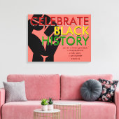 Coral | Christelijke Schrift | ZWARTE GESCHIEDENIS Canvas Afdruk (Insitu (Woonkamer))