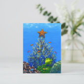 Coral Christmas Tree briefkaart (Staand voorkant)