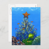 Coral Christmas Tree briefkaart (Voorkant / Achterkant)