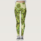 Coral Circles Tropical Green Leggings (Voorkant)