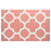 Coral Classic Quatrefoil Pattern Fabric Stof (Fat Quarter)