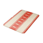 Coral Coastal Seahorses Stripes Badmat (Gekanteld)