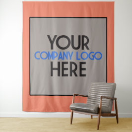 Coral Company Zakelijke Beurs Logo Achtergronddeco Wandkleed