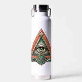 Coral Compass Eye Waterfles (Voorkant)