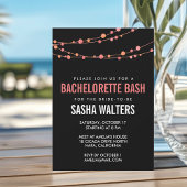 Coral Confetti Bachelorette Kaart