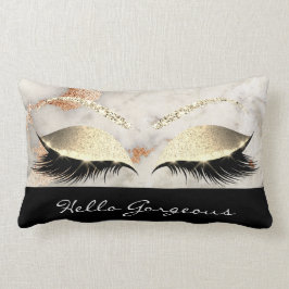 Coral Copper Marble Makeup Lashes Black Prachtig Kussen