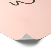 Coral & Cream Filigree Welcome Wedding Poster (Hoek)