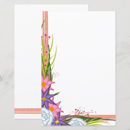 Coral Crush Brieven (Voorkant / Achterkant)