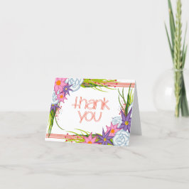 Coral Crush Hartelijk dank Bedankkaart