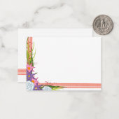 Coral Crush Mini Kaarten Notitiekaartje (Voorkant / Achterkant in situ)