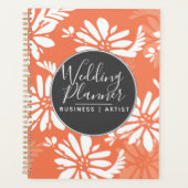 Coral Daisy Silohuette Garden Wedding Planner (Voorkant)