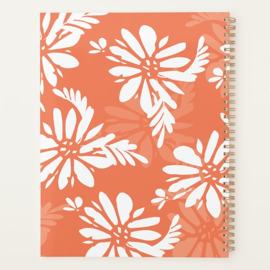 Coral Daisy Silohuette Garden Wedding Planner (Achterkant)