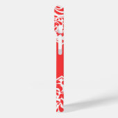 Coral Damask Custom Monogrammen Monogrammen Hoesje (Achterkant / Links)