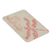 Coral Damask Dragonfly Bruiloft Bewaar de datum Magneet (Rechterzijde)