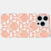 Coral Damask Patroon Case-Mate iPhone Case (Achterkant (horizontaal))