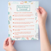 Coral Design Flyer - Dingen om rond.... (Hand)