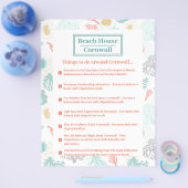 Coral Design Flyer - Dingen om rond.... (Enkel)