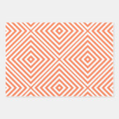 Coral Diamond Chevron inpakpapier vellen (Voorkant 3)