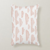 Coral Dreamtime Waterverf Clouds Accent Pillow Kussen (Voorkant(Verticaal))