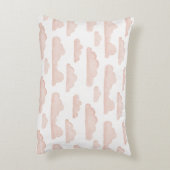 Coral Dreamtime Waterverf Clouds Accent Pillow Kussen (Achterkant (Verticaal))