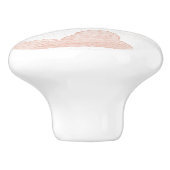 Coral Dreamtime Waterverf Clouds Ceramic Pull Keramische Knop (Zijkant)