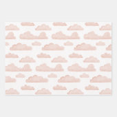 Coral Dreamtime Waterverf Clouds Wrapping Paper (Voorkant 2)