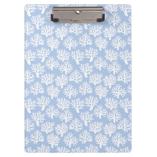 Coral Drift Soft Blue Klembord (Voorkant)