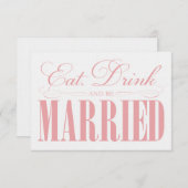 Coral Eat, Drink & trouwen | Behuizing Informatiekaartje (Voorkant / Achterkant)