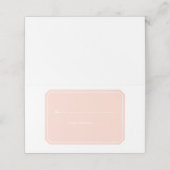 Coral Eenvoudig Elegante Plaatskaartjes (Buitenkant ongevouwen)