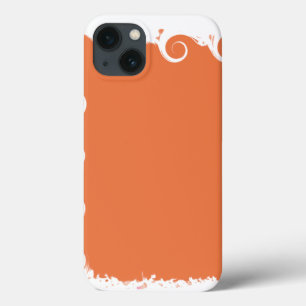 Coral Elegant Modern iPhone 13 Hoesje