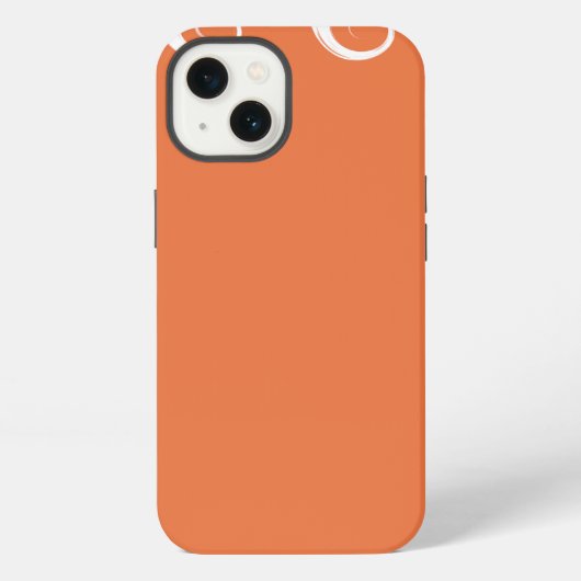 Coral Elegant Modern iPhone Hoesje (Achterkant)