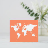 Coral Elegant World Briefkaart (Staand voorkant)