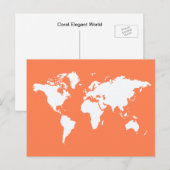 Coral Elegant World Briefkaart (Voorkant / Achterkant)