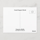 Coral Elegant World Briefkaart (Achterkant)