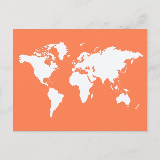 Coral Elegant World Briefkaart (Voorkant)